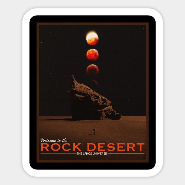 ROCK DESERT POSTCARD. Sticker by LFHCS